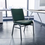 Heavy Duty Green Patterned Fabric Stack Chair