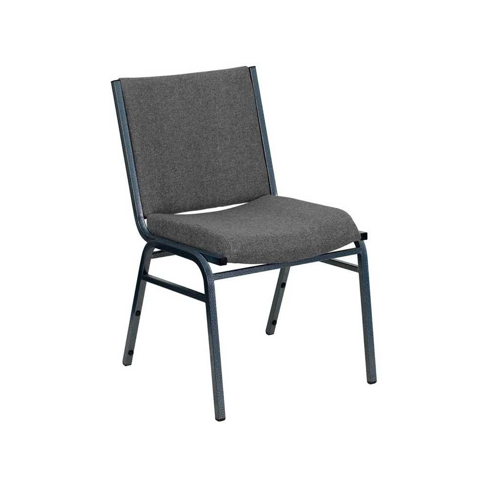 Heavy Duty Gray Fabric Stack Chair