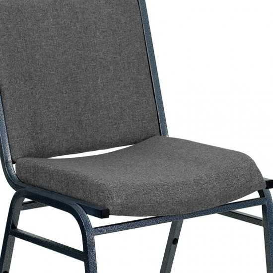 Heavy Duty Gray Fabric Stack Chair