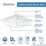 Prime 38 in. x 76 3/4 in. Semi-Frameless Clear Glass Sliding Shower Enclosure in Satin Black with Base and Backwalls