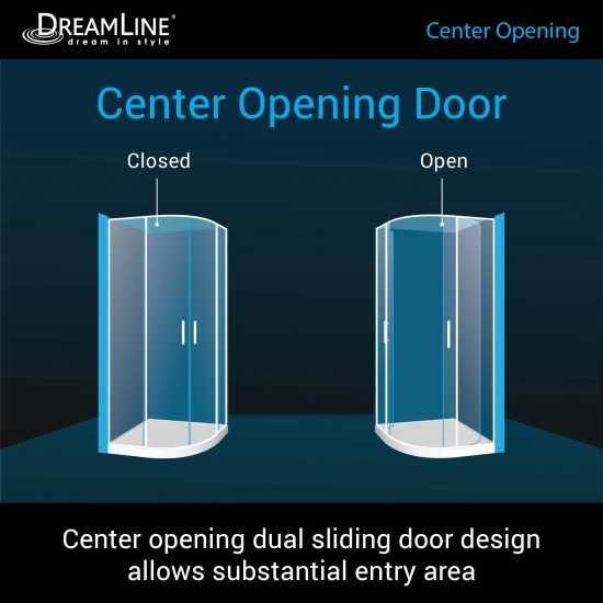 Prime 36 in. x 76 3/4 in. Semi-Frameless Clear Glass Sliding Shower Enclosure in Oil Rubbed Bronze, Base and Backwalls