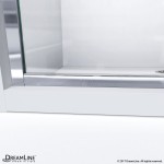 Infinity-Z 36 in. D x 48 in. W x 76 3/4 in. H Frosted Sliding Shower Door in Brushed Nickel, Center Drain Base, Backwall