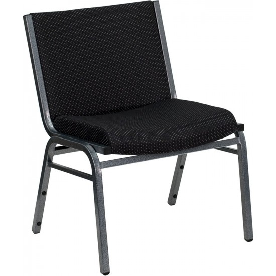 Big & Tall 1000 lb. Rated Black Fabric Stack Chair