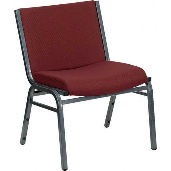 Big & Tall 1000 lb. Rated Burgundy Fabric Stack Chair