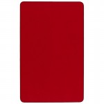 24''W x 48''L Rectangular Red Thermal Laminate Activity Table - Standard Height Adjustable Legs