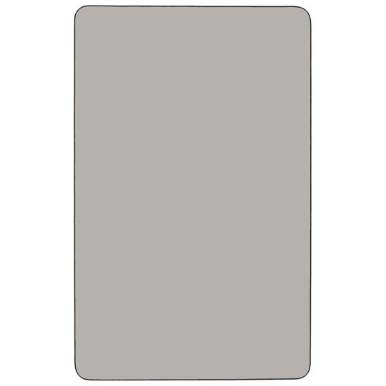 24''W x 60''L Rectangular Grey HP Laminate Activity Table - Standard Height Adjustable Legs