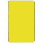 24''W x 60''L Rectangular Yellow HP Laminate Activity Table - Standard Height Adjustable Legs