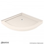 Prime 33 in. x 74 3/4 in. Semi-Frameless Frosted Glass Sliding Shower Enclosure in Oil Rubbed Bronze, Biscuit Base Kit