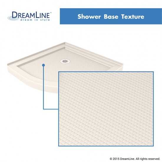 Prime 38 in. x 74 3/4 in. Semi-Frameless Frosted Glass Sliding Shower Enclosure in Oil Rubbed Bronze, Biscuit Base Kit