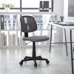 Flash Fundamentals Mid-Back Gray Mesh Swivel Task Office Chair with Pivot Back, BIFMA Certified