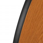 26"W x 60"L Rectangular Wave Collaborative Oak Thermal Laminate Activity Table - Standard Height Adjustable Legs