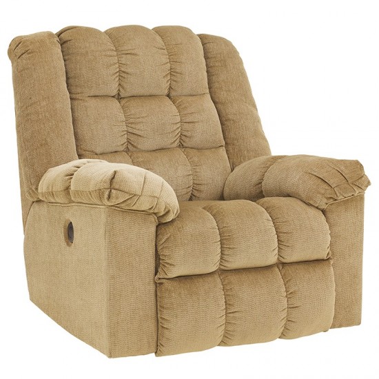 Signature Design by Ashley Ludden Power Rocker Recliner in Sand Twill