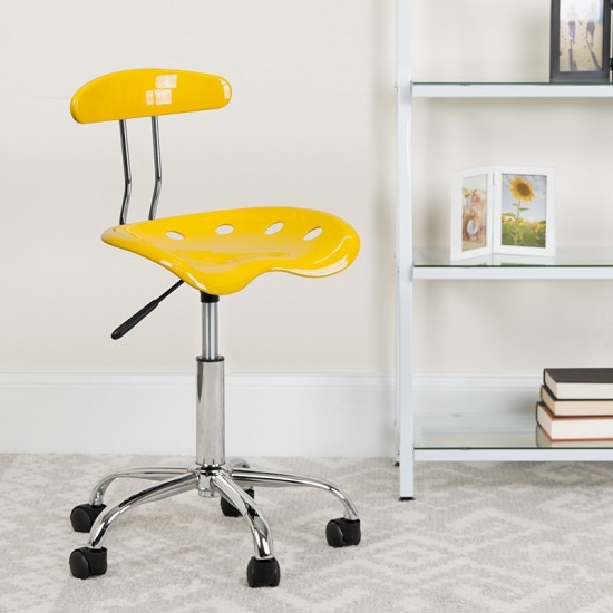 Swivel Task Chair | Adjustable Swivel Chair for Desk and Office with Tractor Seat