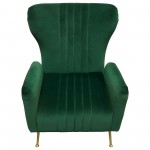 Ava Chair in Emerald Green Velvet w/ Gold Leg by Diamond Sofa