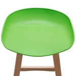 Brentwood Bar Height Stool w/ Green PP Seat & Molded Bamboo Frame by Diamond Sofa