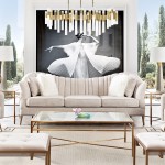 Croft Rectangular Cocktail Table with Clear Glass Top and Brushed Gold Base by Diamond Sofa