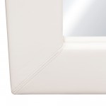 Luxe Free-Standing Mirror w/ Locking Easel Mechanism in White PU by Diamond Sofa