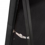 Luxe Free-Standing Mirror w/ Locking Easel Mechanism in Black PU by Diamond Sofa