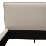 Cloud 43" Low Profile Eastern King Bed in Sand Fabric by Diamond Sofa