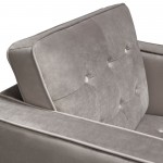 Juniper Tufted Chair in Champagne Grey Velvet by Diamond Sofa