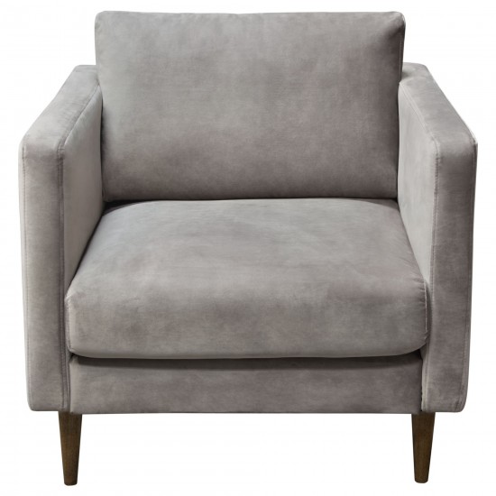 Sage Chair in Champagne Grey Velvet by Diamond Sofa