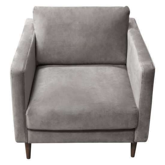 Sage Chair in Champagne Grey Velvet by Diamond Sofa