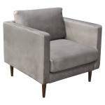 Sage Chair in Champagne Grey Velvet by Diamond Sofa