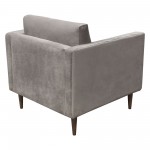 Sage Chair in Champagne Grey Velvet by Diamond Sofa