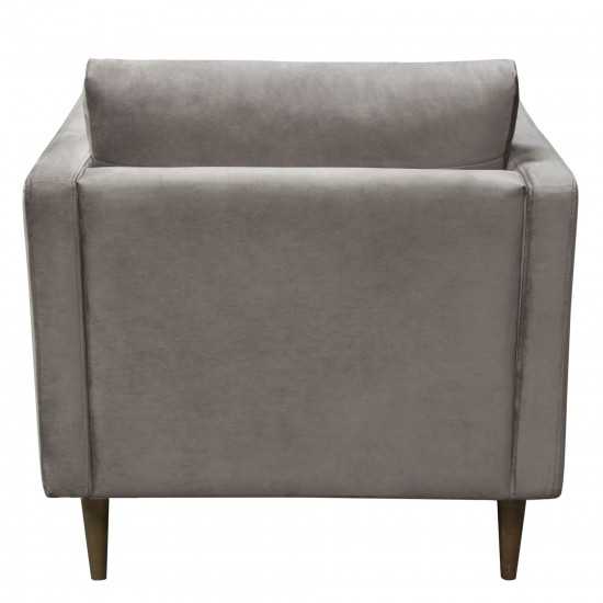 Sage Chair in Champagne Grey Velvet by Diamond Sofa