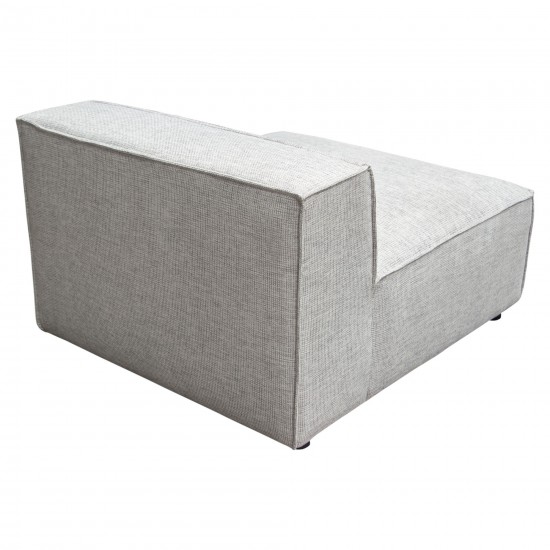Vice Armless Chair in Barley Fabric by Diamond Sofa