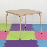 Kids Tan Folding Table