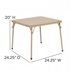 Kids Tan Folding Table