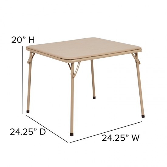 Kids Tan Folding Table