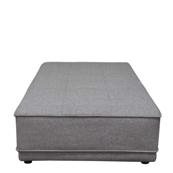 Slate Lounge Seating Platform with Moveable Backrest Supports in Grey Polyester Fabric by Diamond Sofa