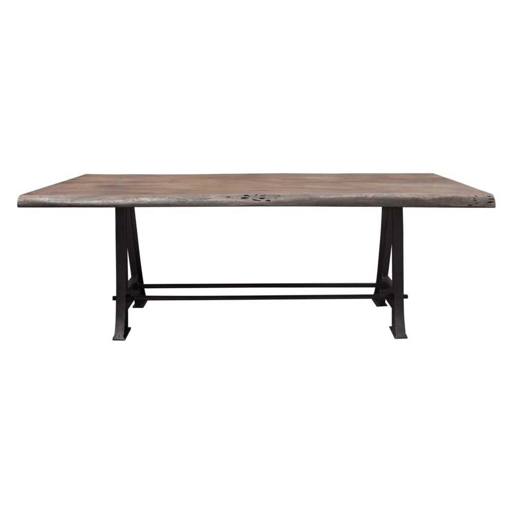 Artesia Solid Acacia Wood Top Dining Table with Live Edge in Espresso Finish & Black Iron Base by Diamond Sofa Artesia Solid Acacia Wood Top Dining Table with Live Edge in Espresso Finish & Black Iron Base by Diamond Sofa