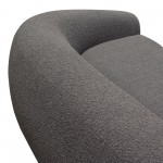 Pascal Sofa in Charcoal Boucle Textured Fabric w/ Contoured Arms & Back by Diamond Sofa