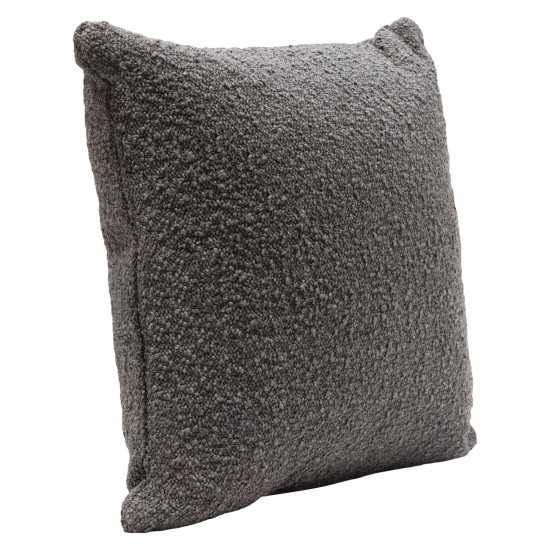 Set of (2) 16" Square Accent Pillows in Charcoal Boucle Textured Fabric by Diamond Sofa