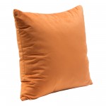 Set of (2) 16" Square Accent Pillows in Rust Orange Velvet by Diamond Sofa