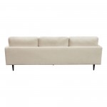 Kelsey Reversible Chaise Sectional in Cream Fabric by Diamond Sofa