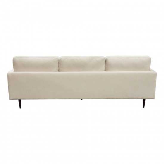 Kelsey Reversible Chaise Sectional in Cream Fabric by Diamond Sofa