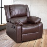 Harmony Series Brown LeatherSoft Recliner