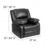 Harmony Series Black LeatherSoft Recliner