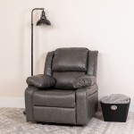 Harmony Series Gray LeatherSoft Recliner