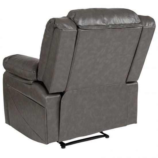 Harmony Series Gray LeatherSoft Recliner