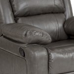 Harmony Series Gray LeatherSoft Recliner