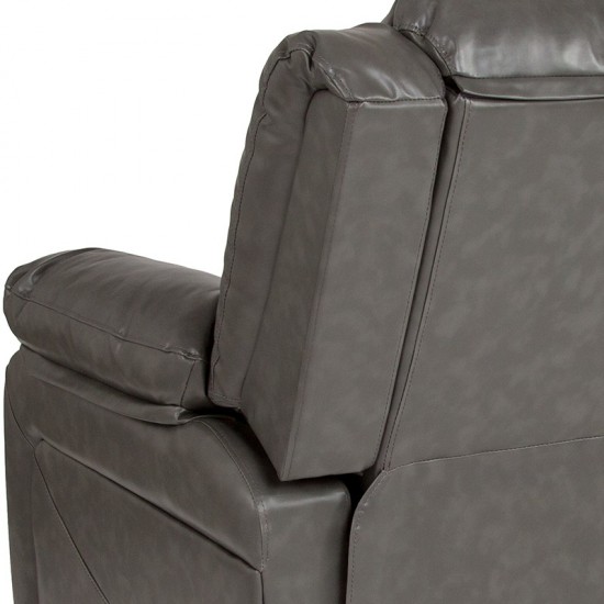 Harmony Series Gray LeatherSoft Recliner