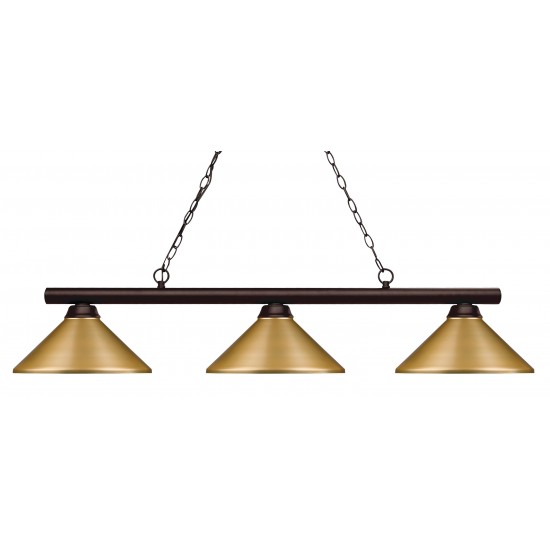 Z-Lite 3 Light Billiard Light