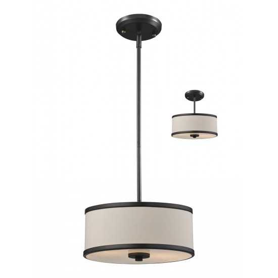 Z-Lite 2 Light Convertible Pendant