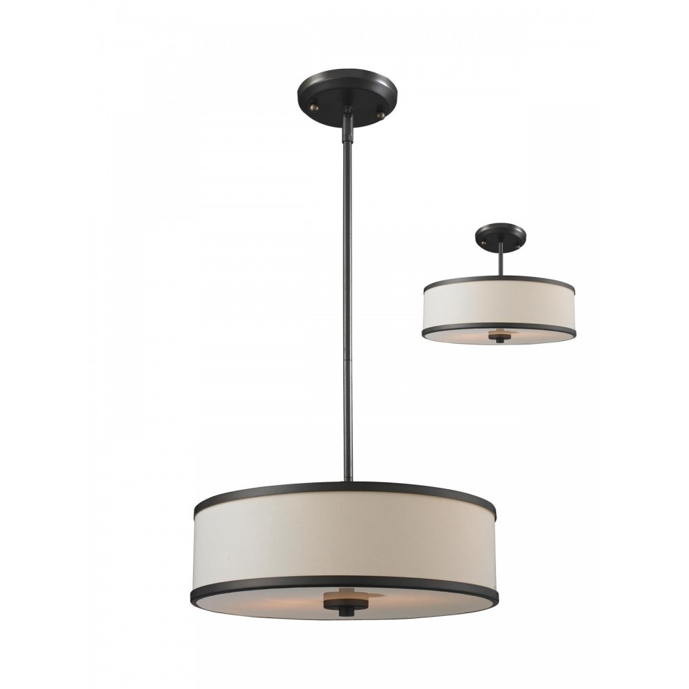 Z-Lite 3 Light Convertible Pendant