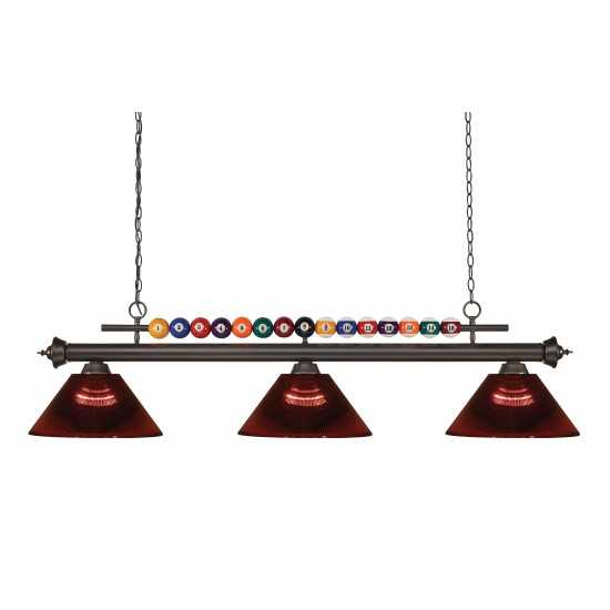 Z-Lite 3 Light Billiard Light